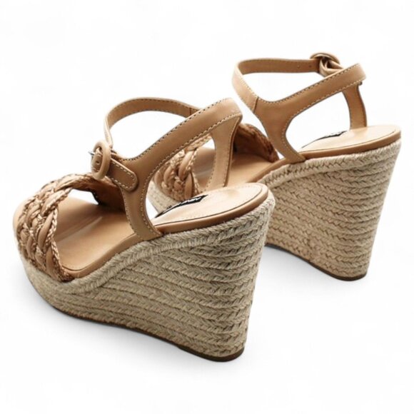 Nine West Womens Ankle Strap Warm Wedge Sandals - Picture 3 of 5